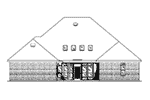 European House Plan Rear Elevation -  024D-0822 | House Plans and More