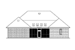 Country French House Plan Rear Elevation -  024D-0825 | House Plans and More