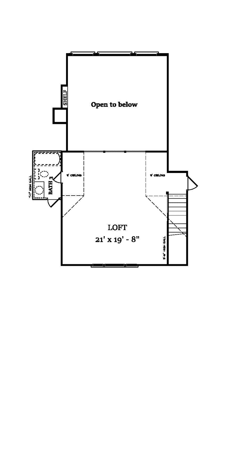 Vacation House Plan Second Floor - 024D-0826 | House Plans and More
