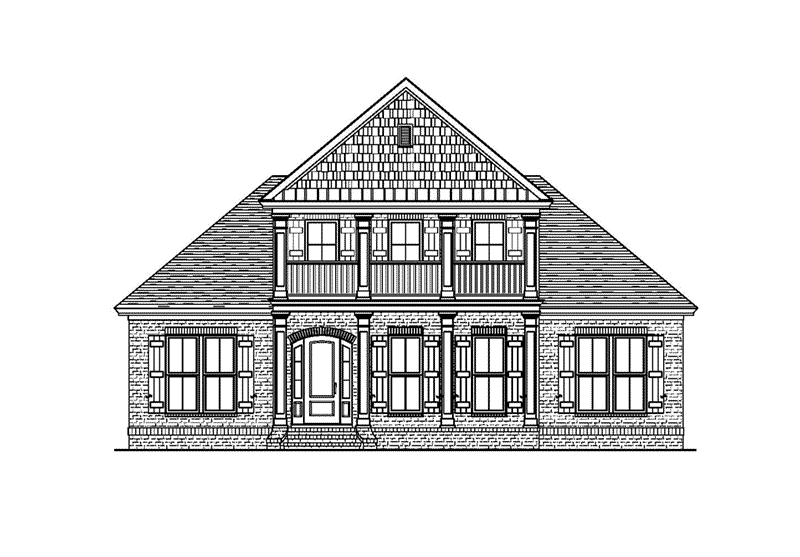 Lowcountry House Plan Front Elevation - Bay Springs Southern Home 024D-0827 - Search House Plans and More