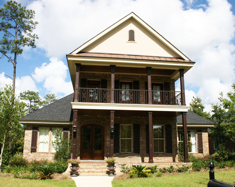 Lowcountry House Plan Front of Home - Bay Springs Southern Home 024D-0827 - Search House Plans and More