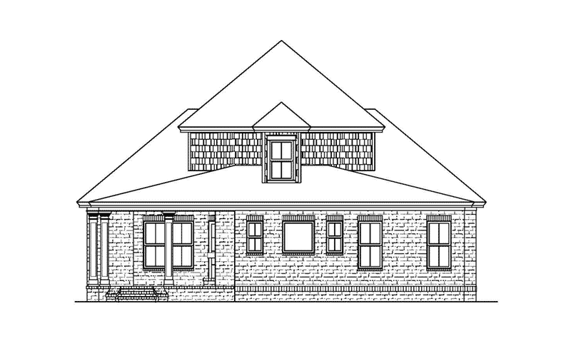 Lowcountry House Plan Right Elevation - Bay Springs Southern Home 024D-0827 - Search House Plans and More