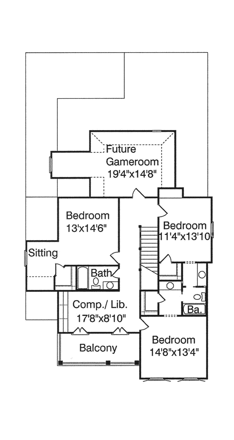 Luxury Home Plan Second Floor 024S-0006