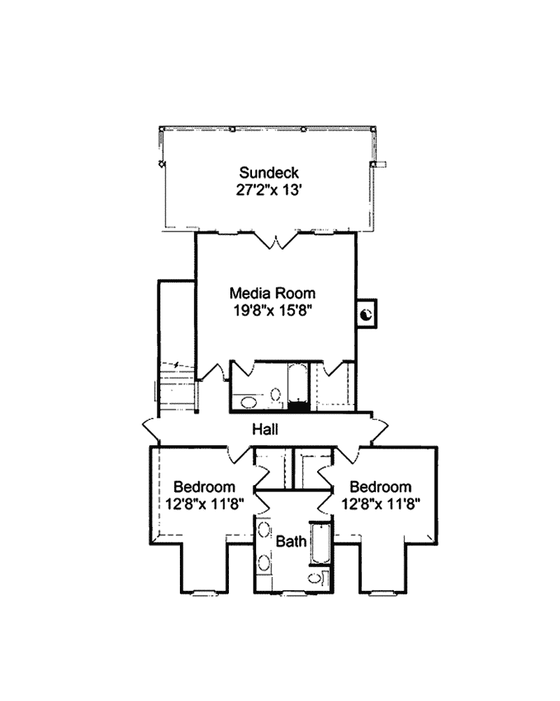 Luxury Home Plan Second Floor 024S-0012