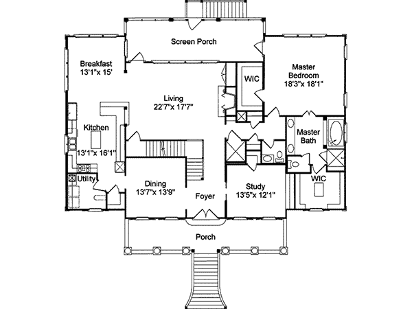 Bellemeade Plantation Home Plan 024S-0017 | House Plans and More