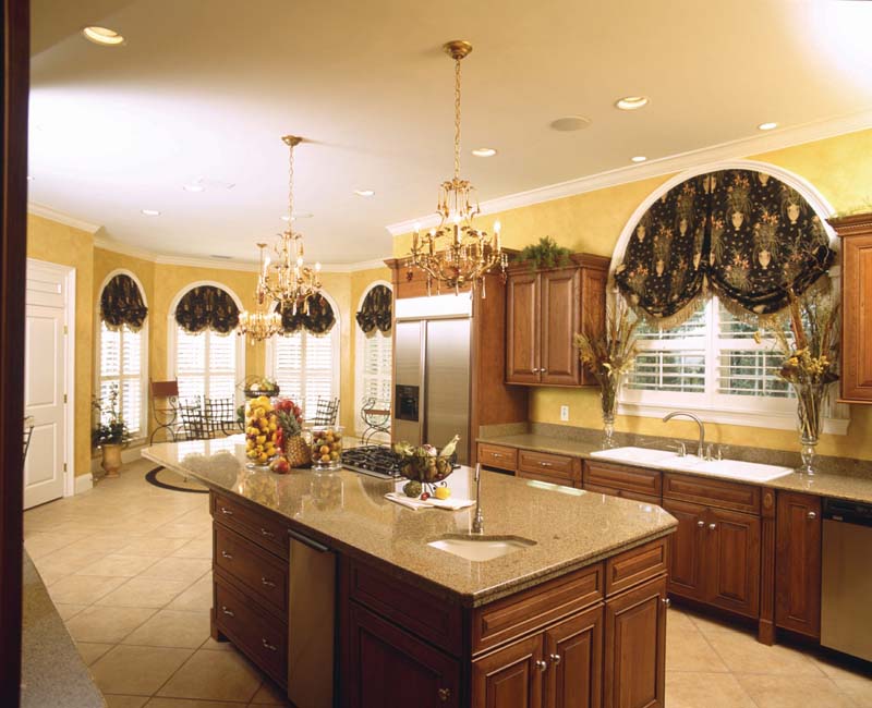 Luxury House Plan Kitchen Photo 01 - Prentiss Manor Colonial Home 024S-0023 - Shop House Plans and More