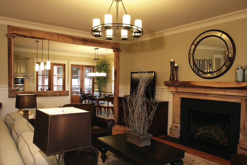 Arts & Crafts House Plan Living Room Photo 01 - Hamilton Creek Green Home 024S-0024 - Search House Plans and More