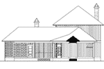 Southern House Plan Rear Elevation - Cottonlane Lowcountry Home 024S-0028 - Search House Plans and More