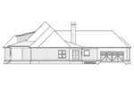 Rear Elevation - Dianne Hill Lowcountry Home  024S-0029 | House Plans and More