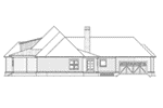 Right Elevation - Dianne Hill Lowcountry Home  024S-0029 | House Plans and More