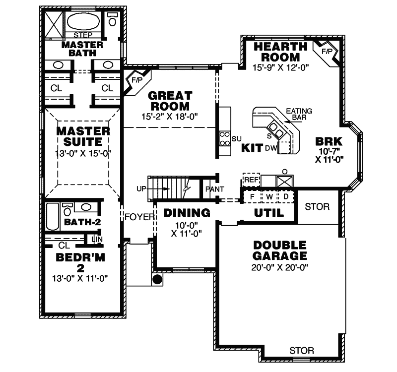 Oaknoll Traditional Home Plan 025D-0026 - Shop House Plans and More