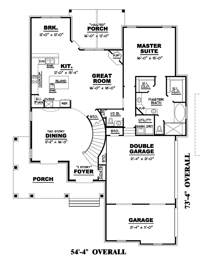 Craftsman Home Plan First Floor 025D-0111