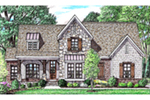 Arts & Crafts House Plan Front of House 025D-0116