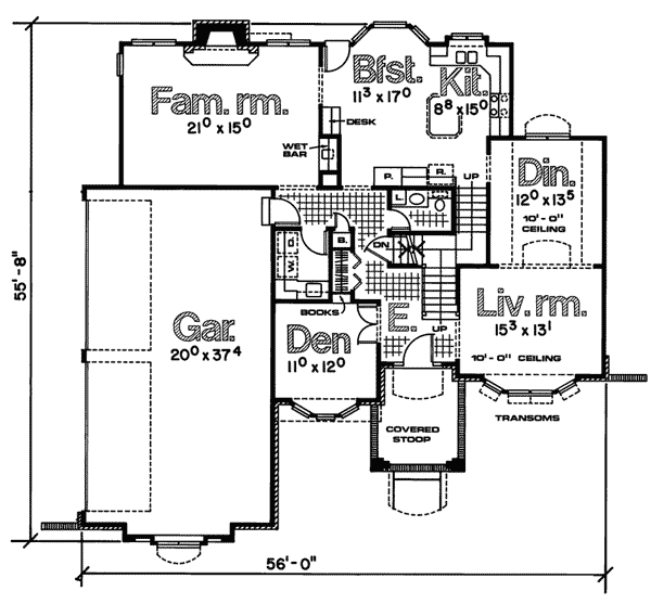 Woodmont Bay Traditional Home Plan 026D-0071 | House Plans and More