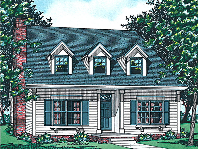 Lammert Cape Cod Home Plan 026D-0752 | House Plans and More