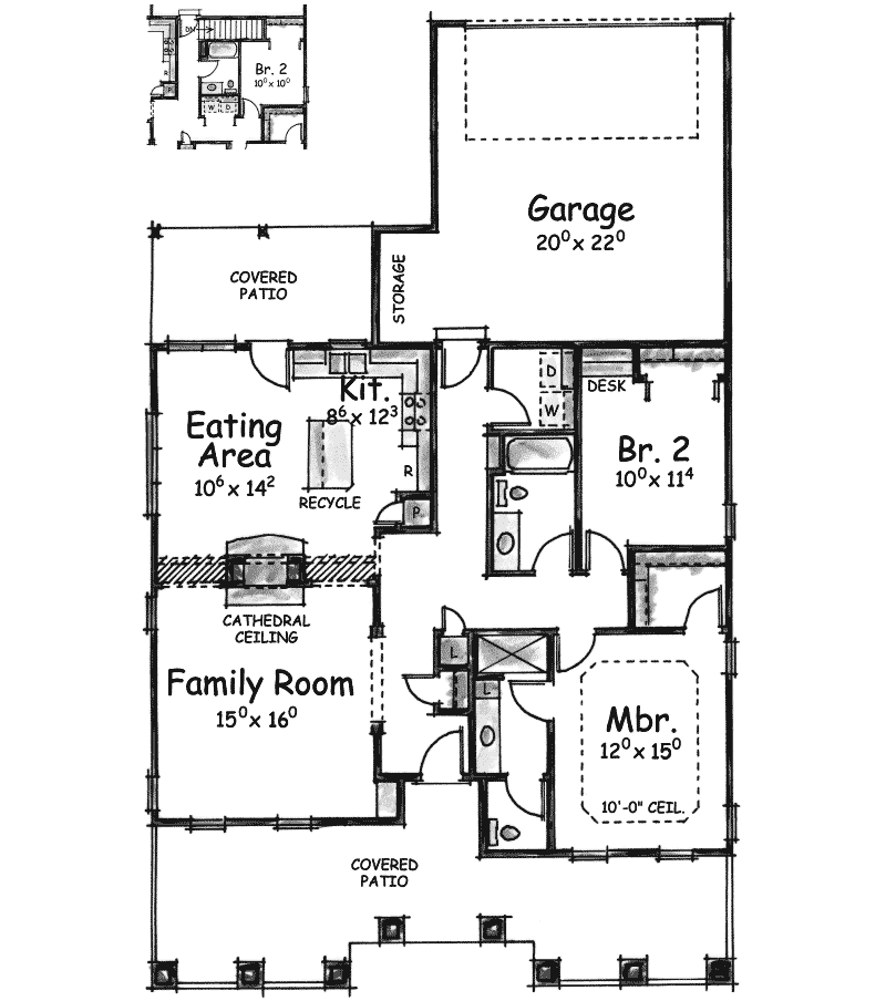 Brigantine Narrow Lot Home Plan 026D-1011 - Search House Plans and More