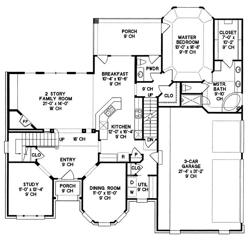 Hudson Park European Home Plan 026D-1355 - Search House Plans and More