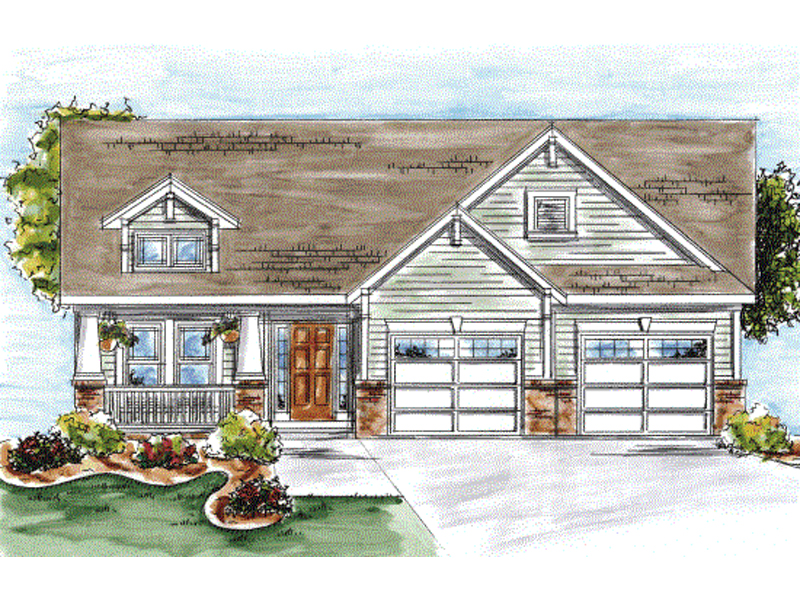 Mt Summit Craftsman Ranch Home Plan 026d 1639 House Plans And More