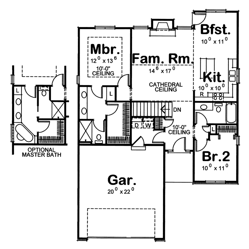 Pecan Point Narrow Lot Home Plan 026D-1666 - Shop House Plans and More