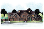 Country French House Plan Front of House 026D-1851