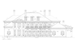 Southern Plantation House Plan Rear Elevation - Southern Comfort Luxury Home 026D-1856 - Shop House Plans and More