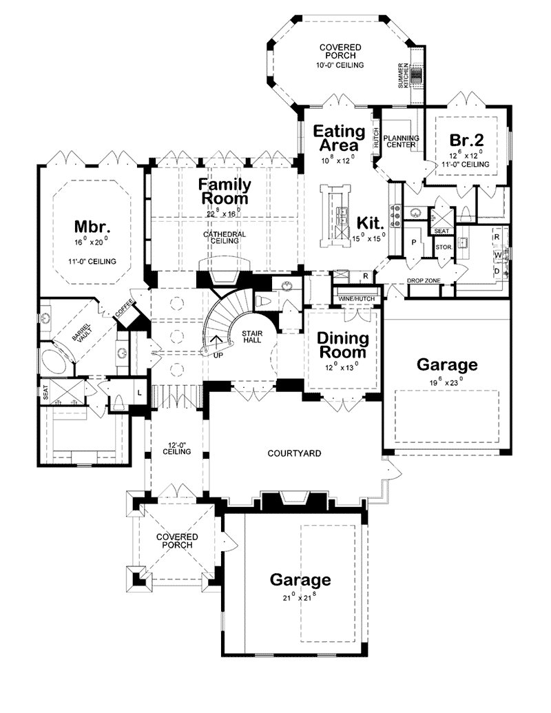 European Home Plan First Floor 026D-1857