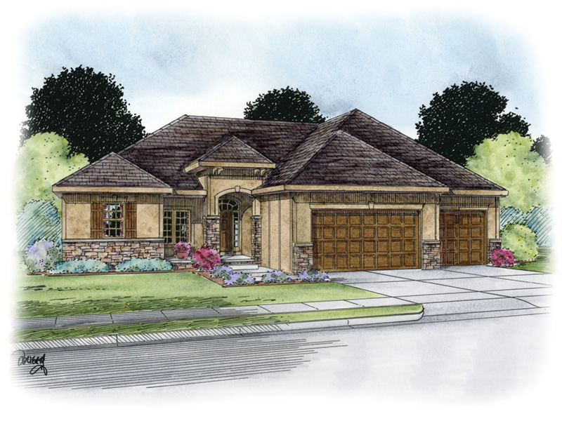 Rustic House Plan Front Image - Spencer Trail Prairie Home 026D-1862 - Shop House Plans and More