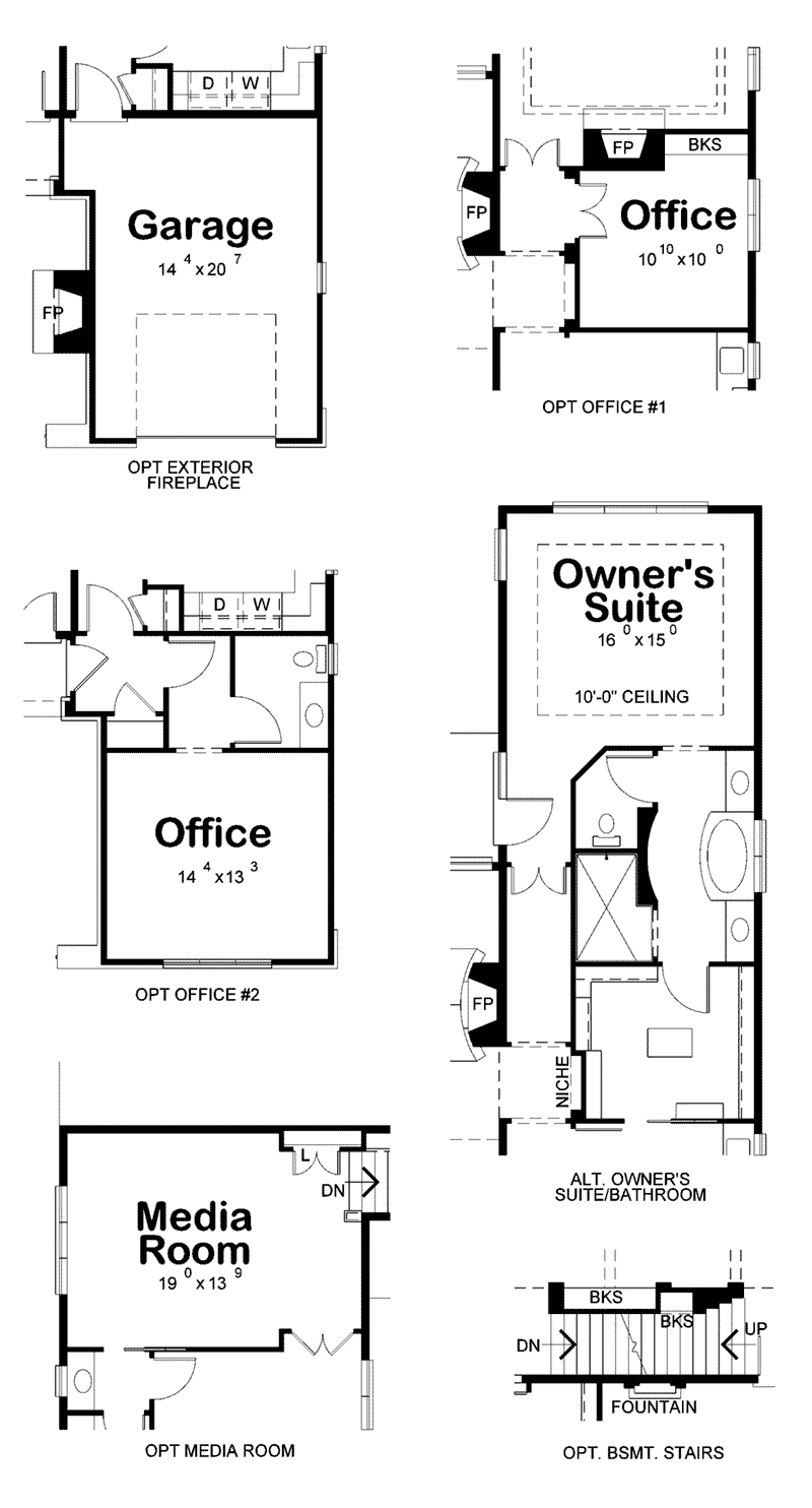 Country House Plan Optional Floor Plan - Dornewood Rustic Prairie Home 026D-1885 | House Plans and More