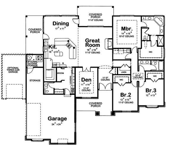 Roberts Traditional Ranch Home Plan 026D-1890 | House Plans and More