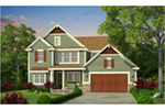 Craftsman House Plan Front Photo 01 - Cassidy Downs Craftsman Home 026D-1919 - Search House Plans and More