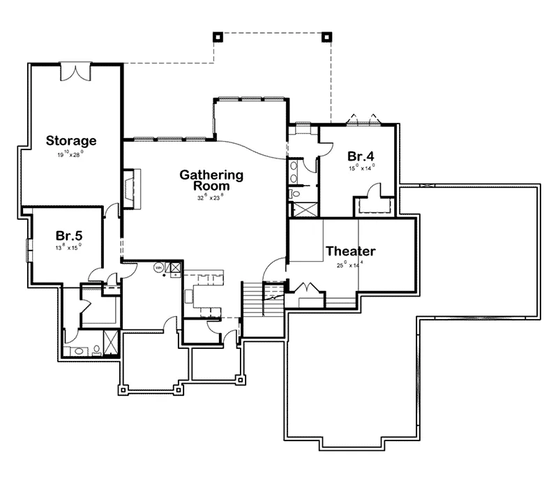 ranch style floor plans with basement