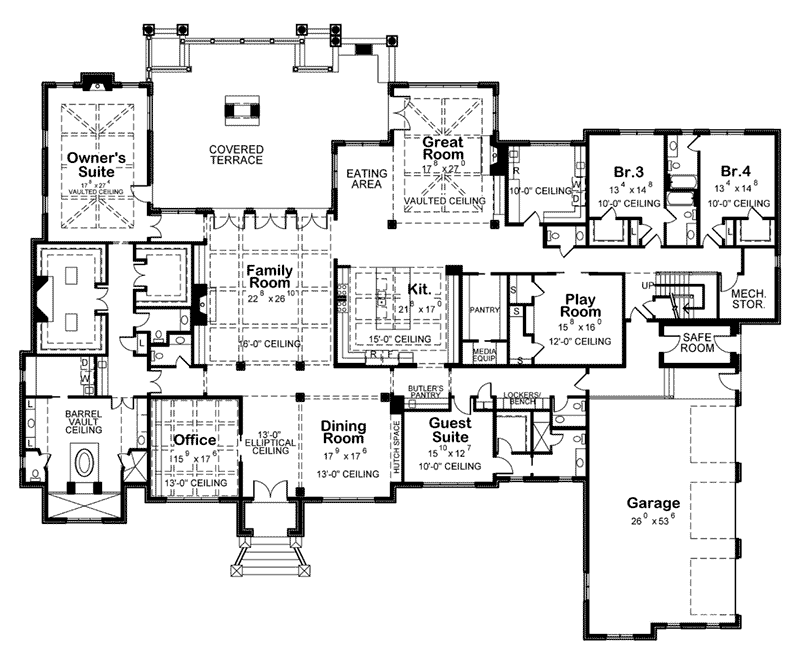 Rocky Top Manor Luxury Home Plan 026D2024 Shop House Plans and More