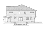 Craftsman House Plan Right Elevation - Lynnae Country Duplex 026D-2027 - Shop House Plans and More