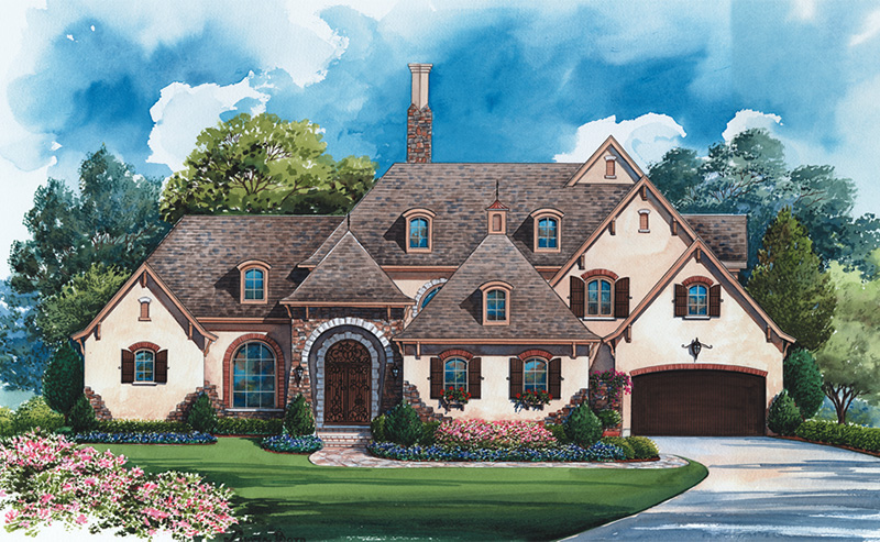 Traditional House Plan Front Image - Monardo Tudor Style Home 026S-0018 | House Plans and More