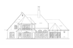 Traditional House Plan Rear Elevation - Monardo Tudor Style Home 026S-0018 | House Plans and More