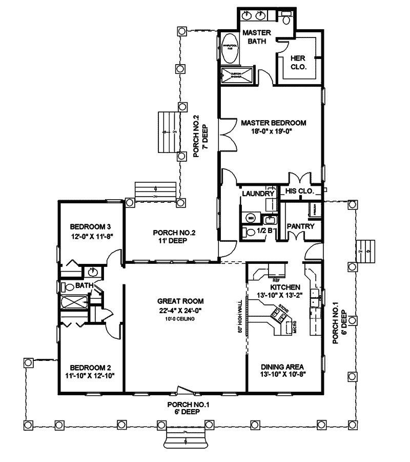 Buckfield Country Style House Plans Country Home Designs