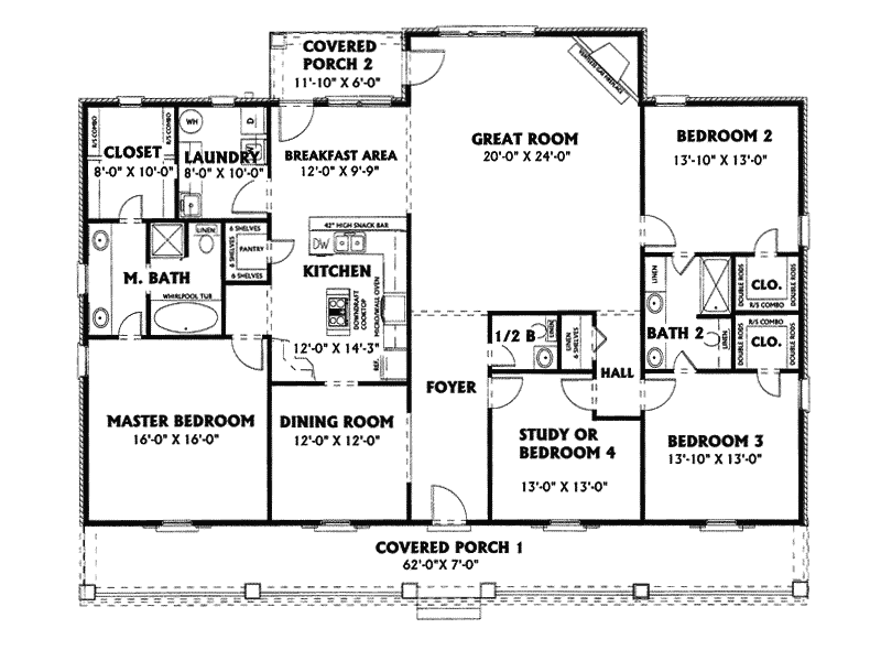 Brewster Place Country Home Plan 028D-0016 - Search House Plans and More