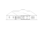Colonial House Plan Rear Elevation - Halifax Lane Lowcountry Home 028D-0018 - Search House Plans and More