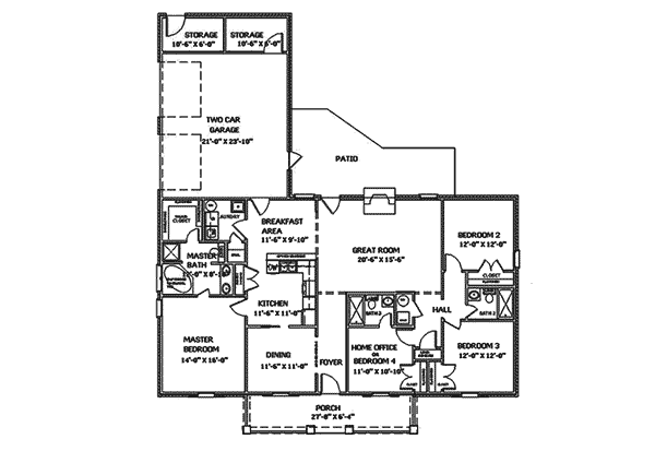 Anselmo Ranch Home Plan 028D-0042 | House Plans and More