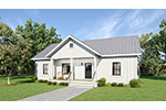 Prairie House Plan Front of House 028D-0100