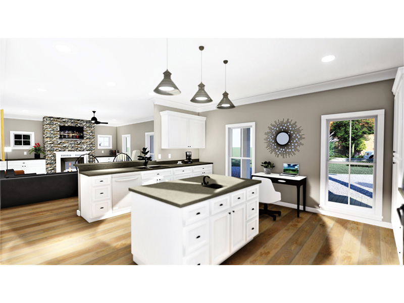 Cabin & Cottage House Plan Kitchen Photo 01 - Reegan Modern Farmhouse 028D-0103 - Shop House Plans and More