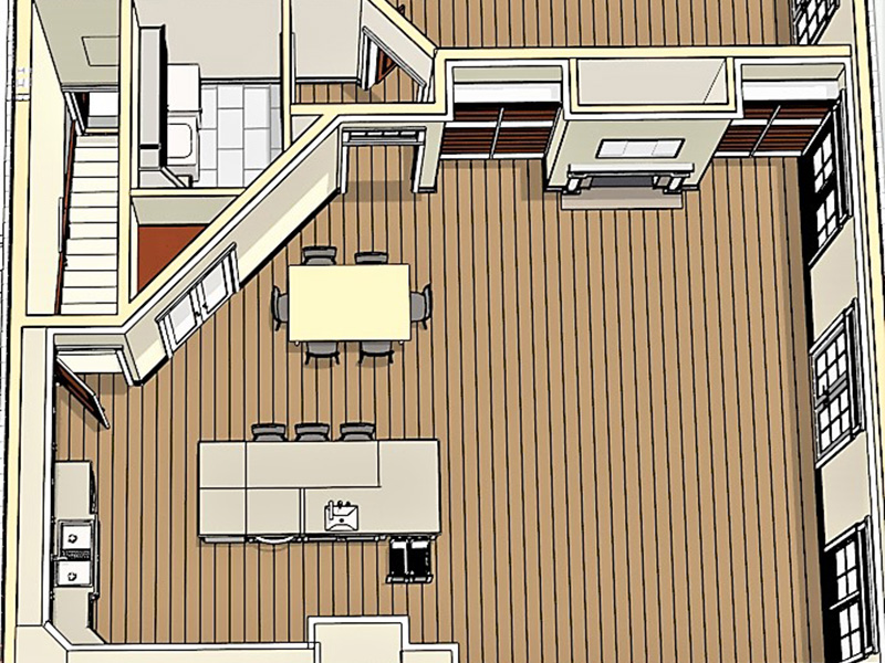 Arts & Crafts House Plan Basement Photo 02 - Moreau Modern Farmhouse 028D-0104 - Shop House Plans and More