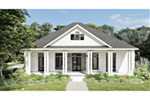 Ranch House Plan Front of House 028D-0104