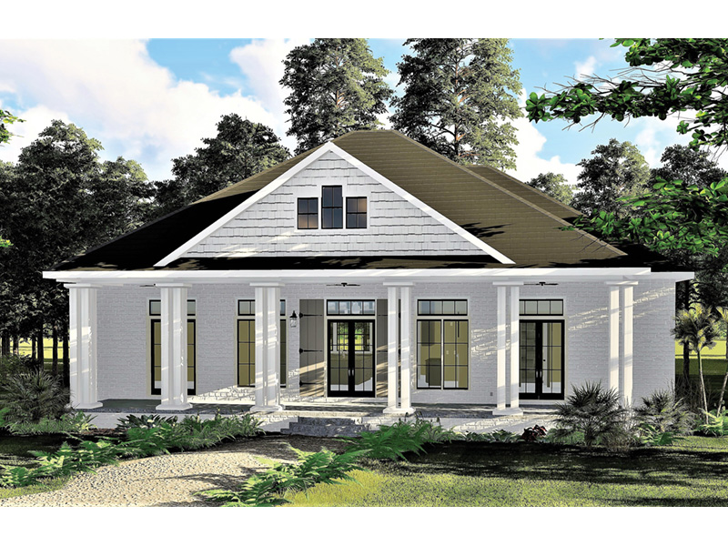 Arts & Crafts House Plan Front Photo 01 - Moreau Modern Farmhouse 028D-0104 - Shop House Plans and More