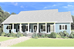 Country House Plan Front of House 028D-0107