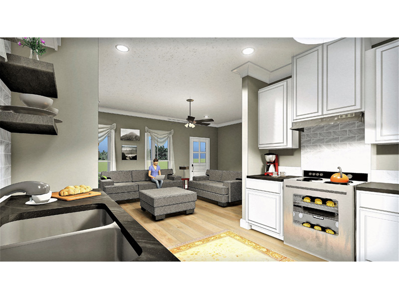 Bungalow House Plan Kitchen Photo 01 - Miller Lane Modern Farmhouse 028D-0108 - Shop House Plans and More