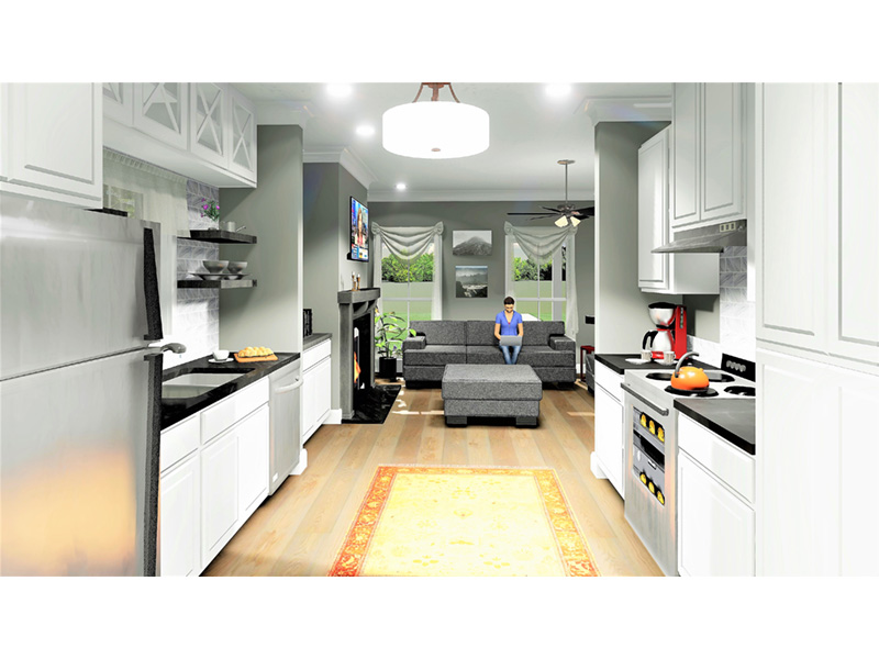 Bungalow House Plan Kitchen Photo 03 - Miller Lane Modern Farmhouse 028D-0108 - Shop House Plans and More