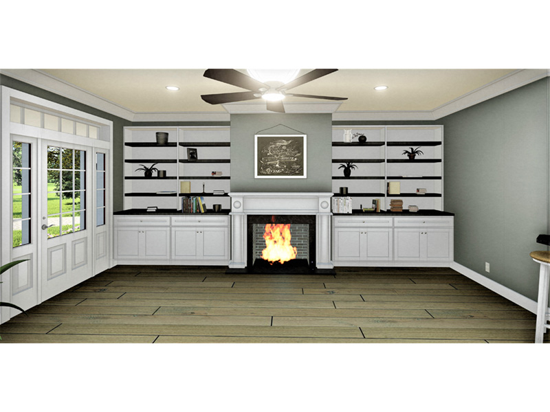 Modern Farmhouse Plan Fireplace Photo 01 - Egan Farm Modern Farmhouse 028D-0112 - Search House Plans and More