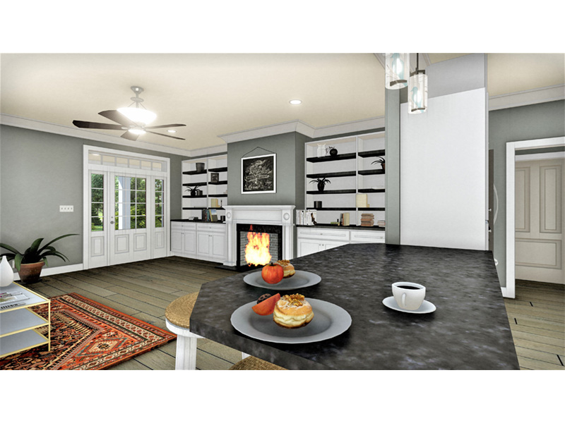 Modern Farmhouse Plan Great Room Photo 03 - Egan Farm Modern Farmhouse 028D-0112 - Search House Plans and More
