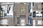 Ranch House Plan 3D First Floor - 028D-0114 - Shop House Plans and More